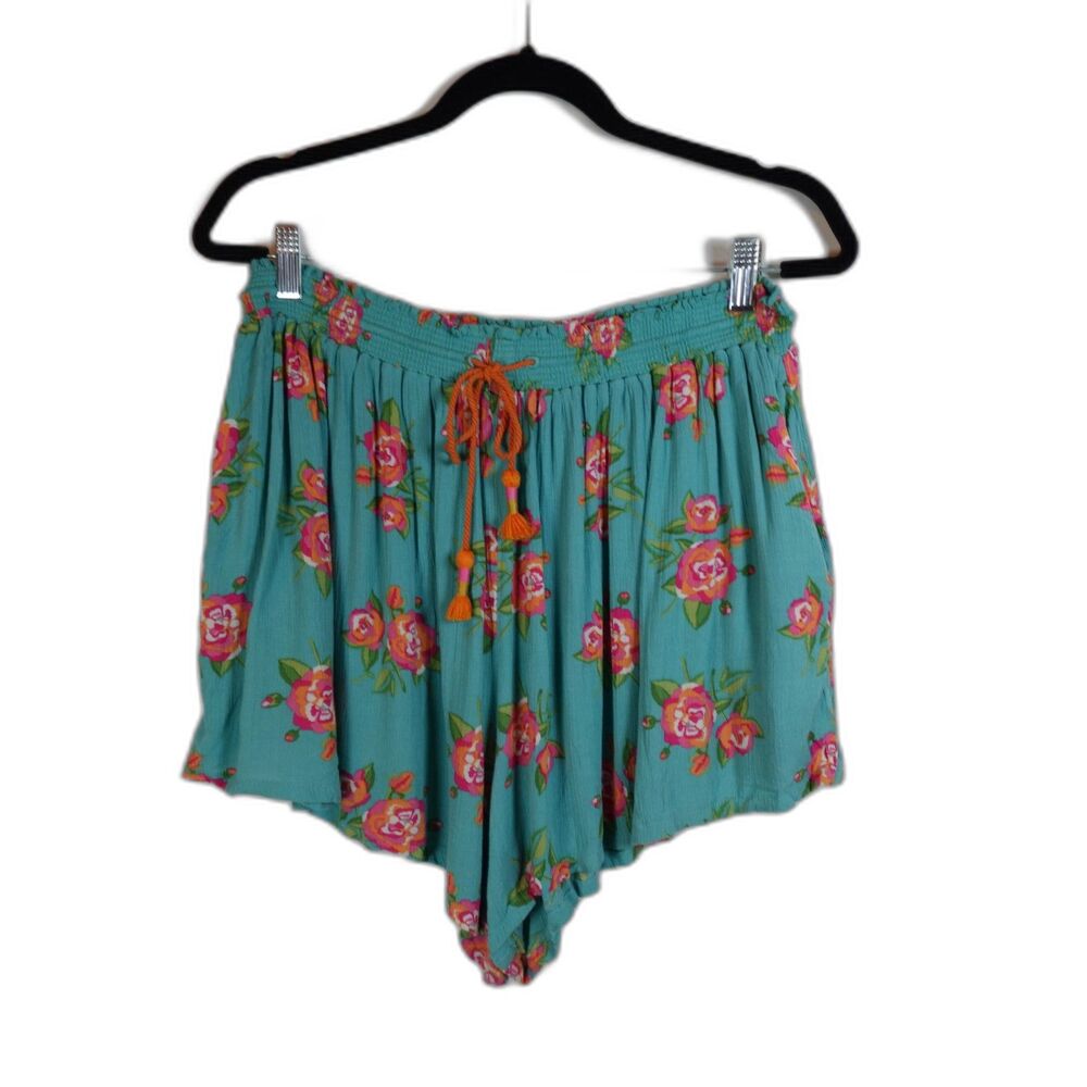 Matilda Jane Womens Shorts Size L Boho Floral Tropical Vacation
